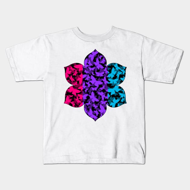 Veil of Butterflies, Pride Series - Androgyne Kids T-Shirt by StephOBrien